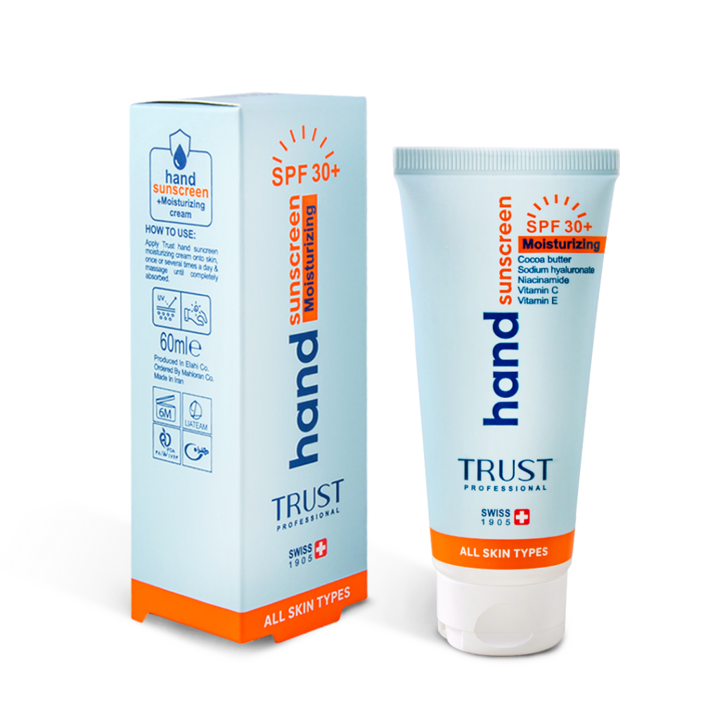 کرم ضدآفتاب و آبرسان دست بی‌رنگ تراست SPF30 حجم ۶۰ میلی‌لیتر