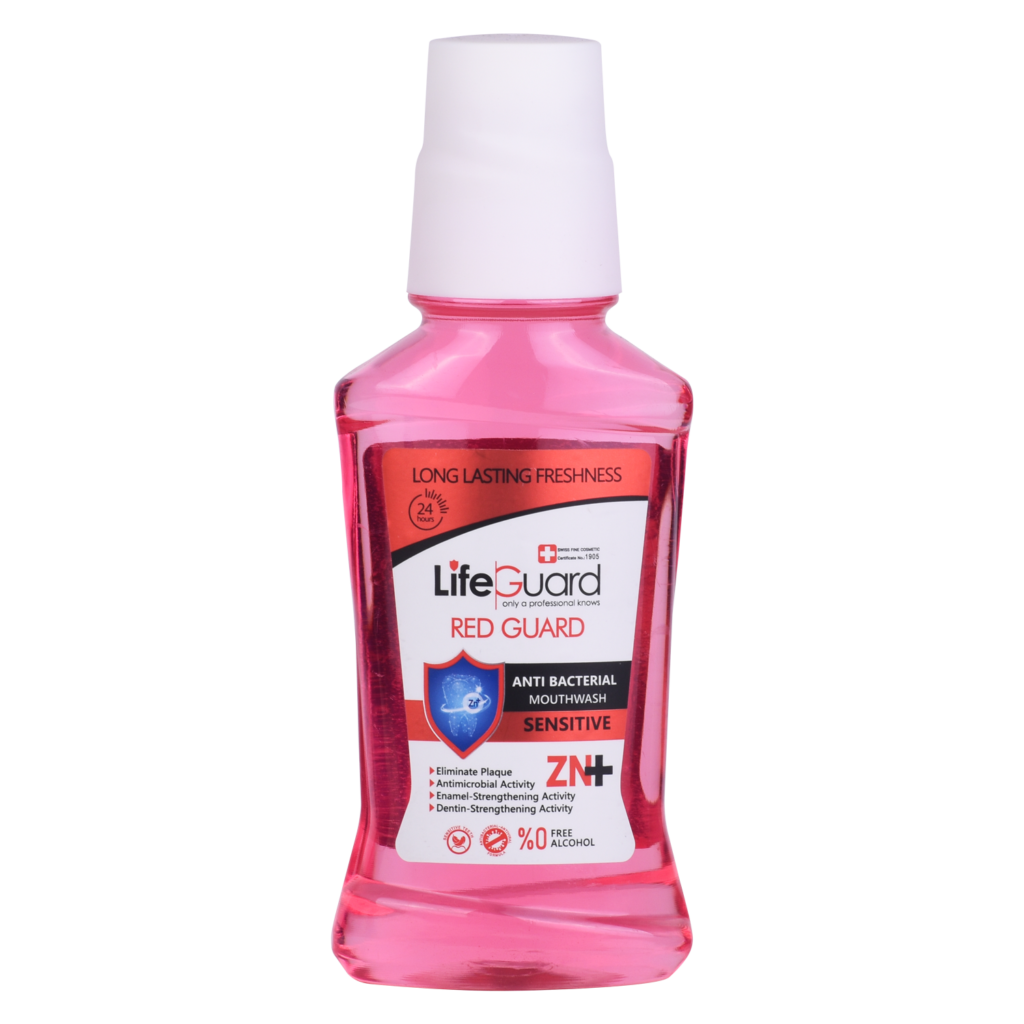 دهانشویه بزرگسال حساس Red Guard لایف گارد 270 میلی‌لیتر - تصویر شاخص
