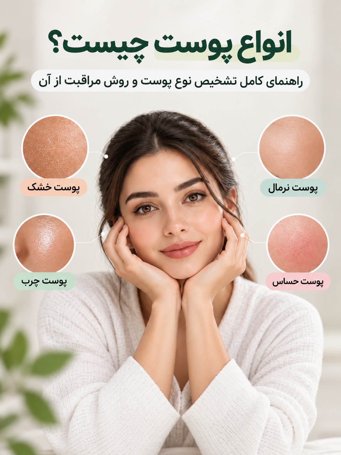 انواع پوست چیست؟ راهنمای کامل تشخیص نوع پوست و روش مراقبت از آن